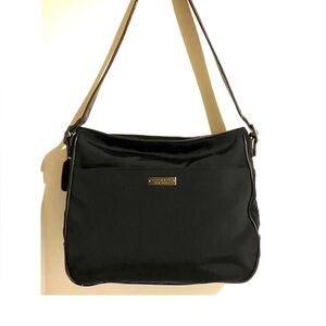 Coach vintage black nylon shoulder handbag